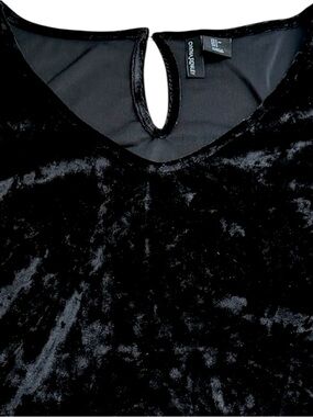 Cynthia Rowley Black Velvet Tank Top Sleeveless Stretch‎ Party Womens L